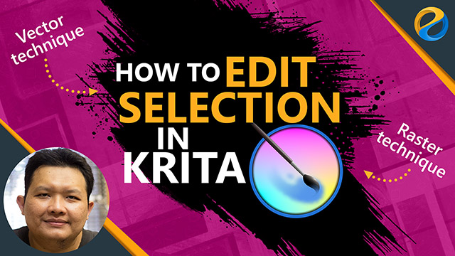 How to edit selections in Krita