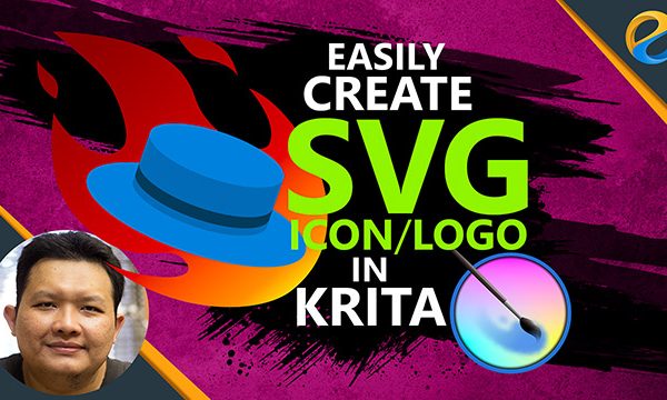 Easily create SVG Icon or logo in Krita